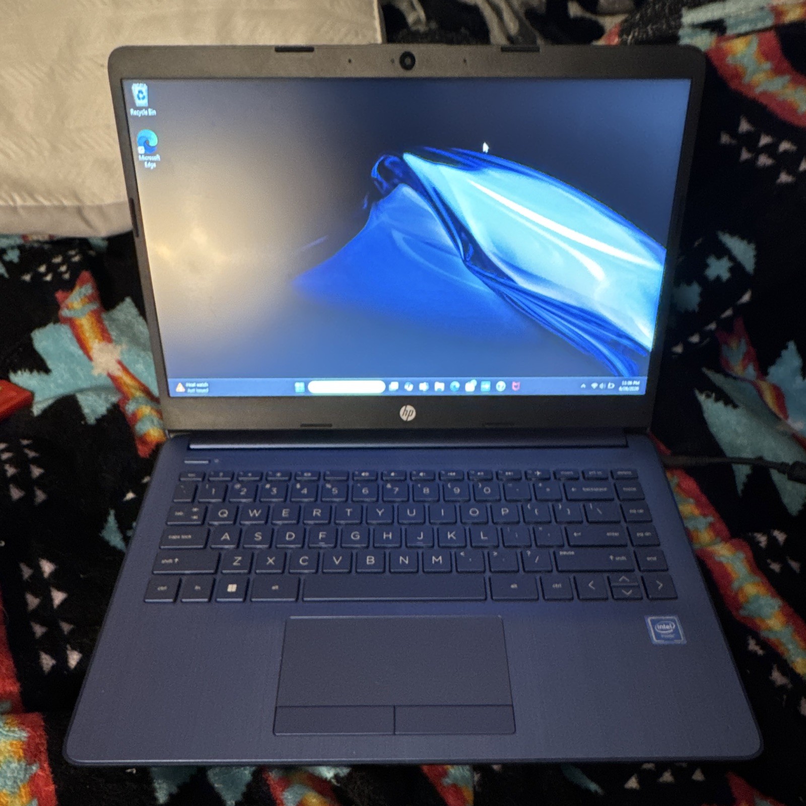 HP Stream 14” blue laptop