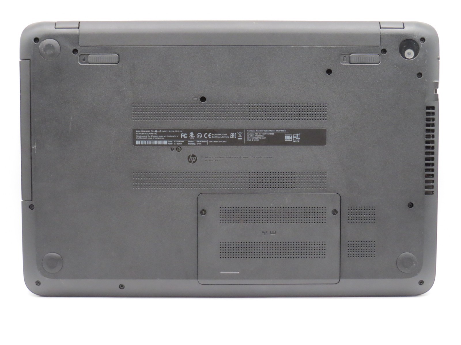 HP 15-f024wm | N3530 @ 2.16GHz | 8GB DDR3 | 256GB 2.5″ SATA SSD | No OS