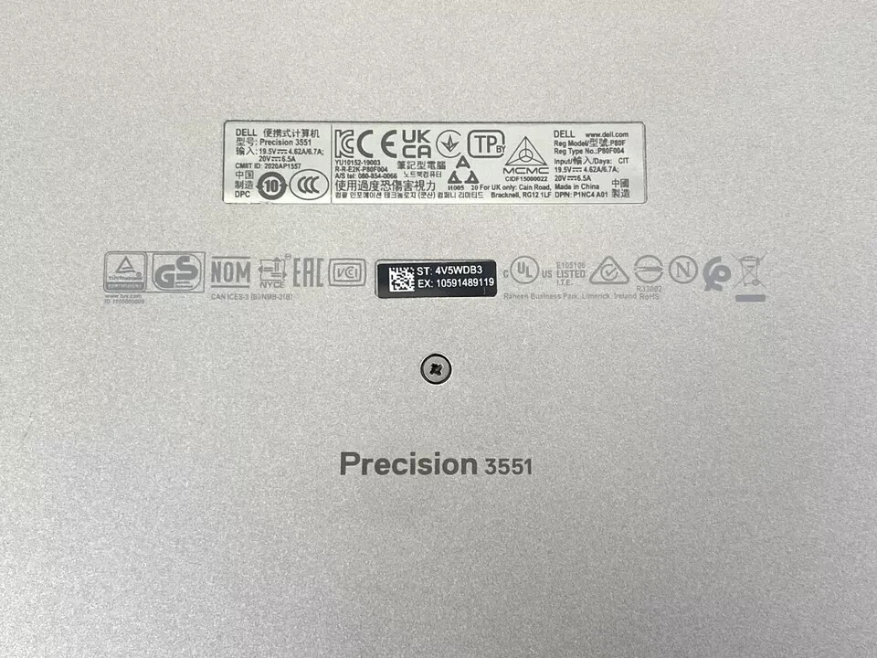 Dell Precision 3551 Laptop 15.6″ 8GB 256 GB SSD i5 10400H 2.6GHz No OS Lots
