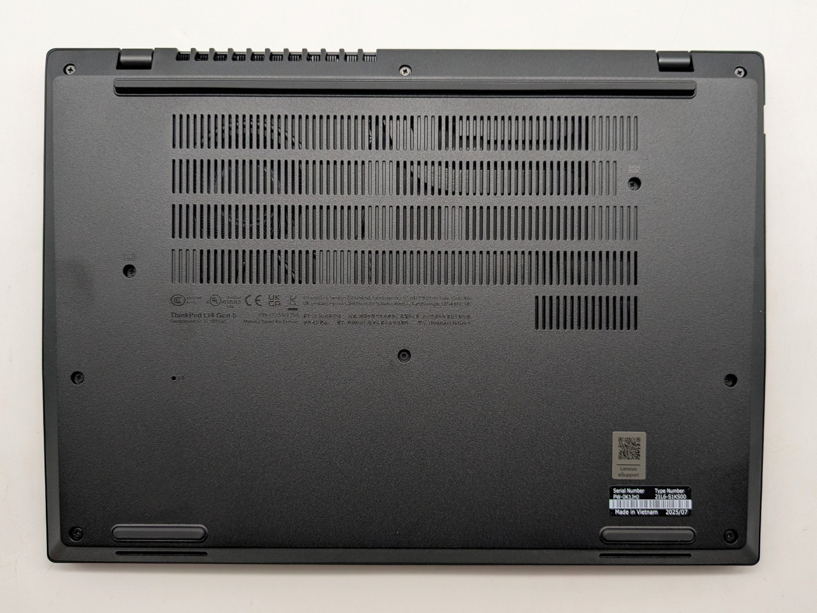 Lenovo ThinkPad L14 Gen 5 14″ FHD+ RYZEN 5 PRO 7535U 256GB 16GB W11 Pro US/EN