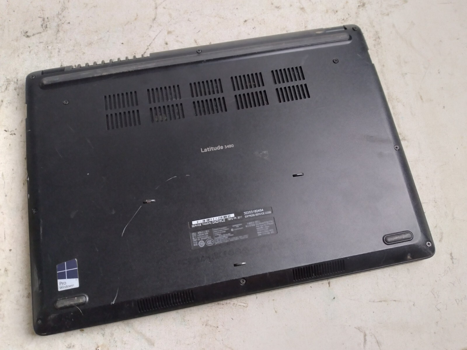 Dell Latitude 3480 w/i3-7100U, 4GB RAM, 14″ Laptop for Parts/Repair