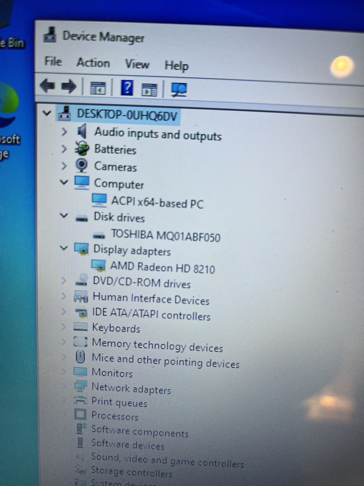 Toshiba Satellite C55D-B5308 AMD E1-2100 APU 8 Gig Ram 500 Gig Storage