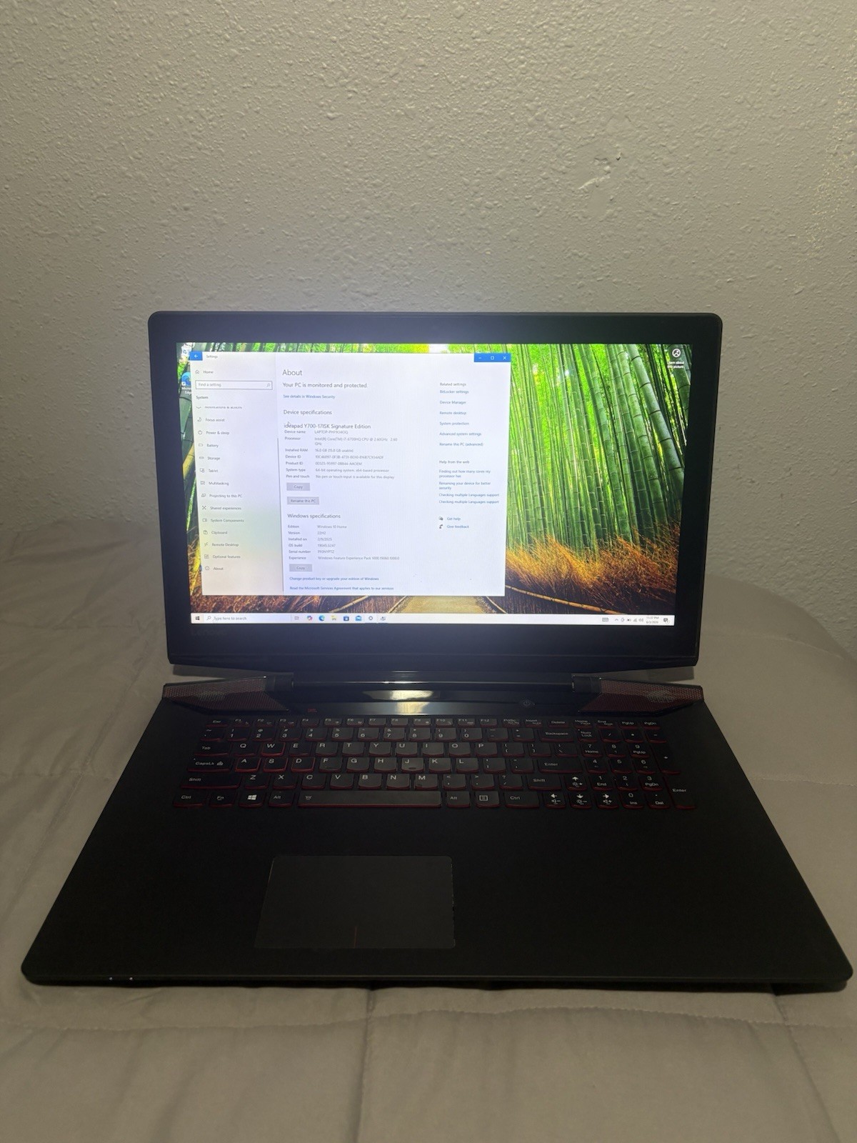 Lenovo IdeaPad Y700 17” Gaming Laptop 16GB RAM Intel I7-6700 NVIDIA GTX 960M 1TB