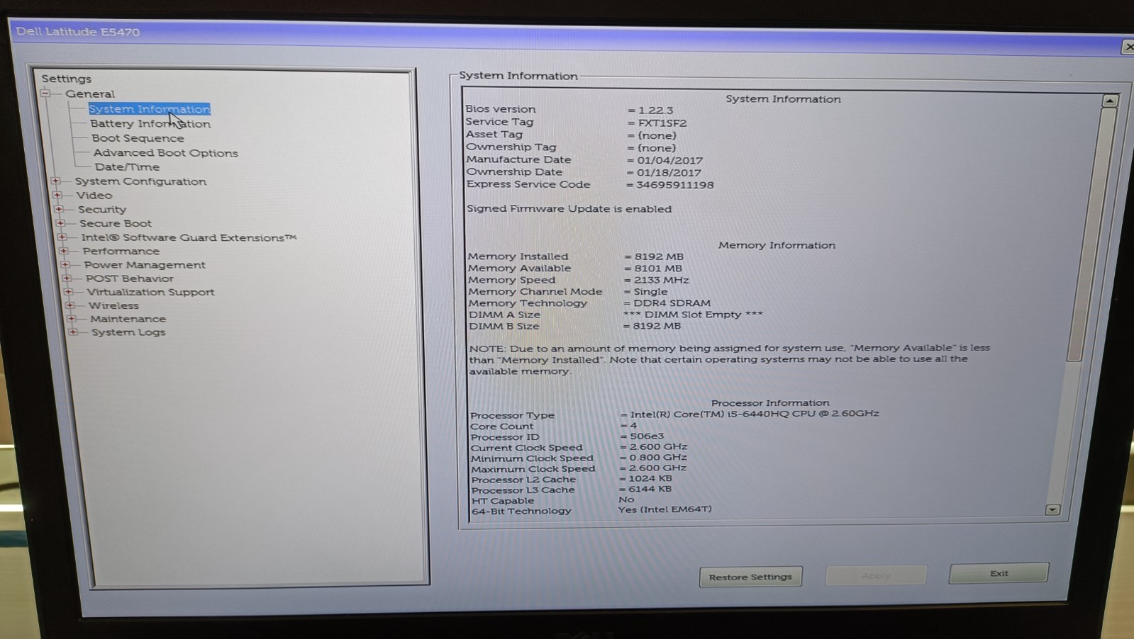 Dell Latitude E5470 i5-6440Q 8GB RAM Win 11 Pro No HDD, Wifi, or A/C *READ* Tstd