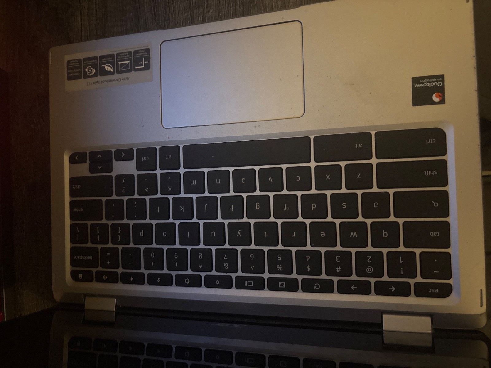 Acer Spin 513 Chromebook 13.3 in (64GB eMMC, Qualcomm Snapdragon 7c, 2.4GHz, 4GB