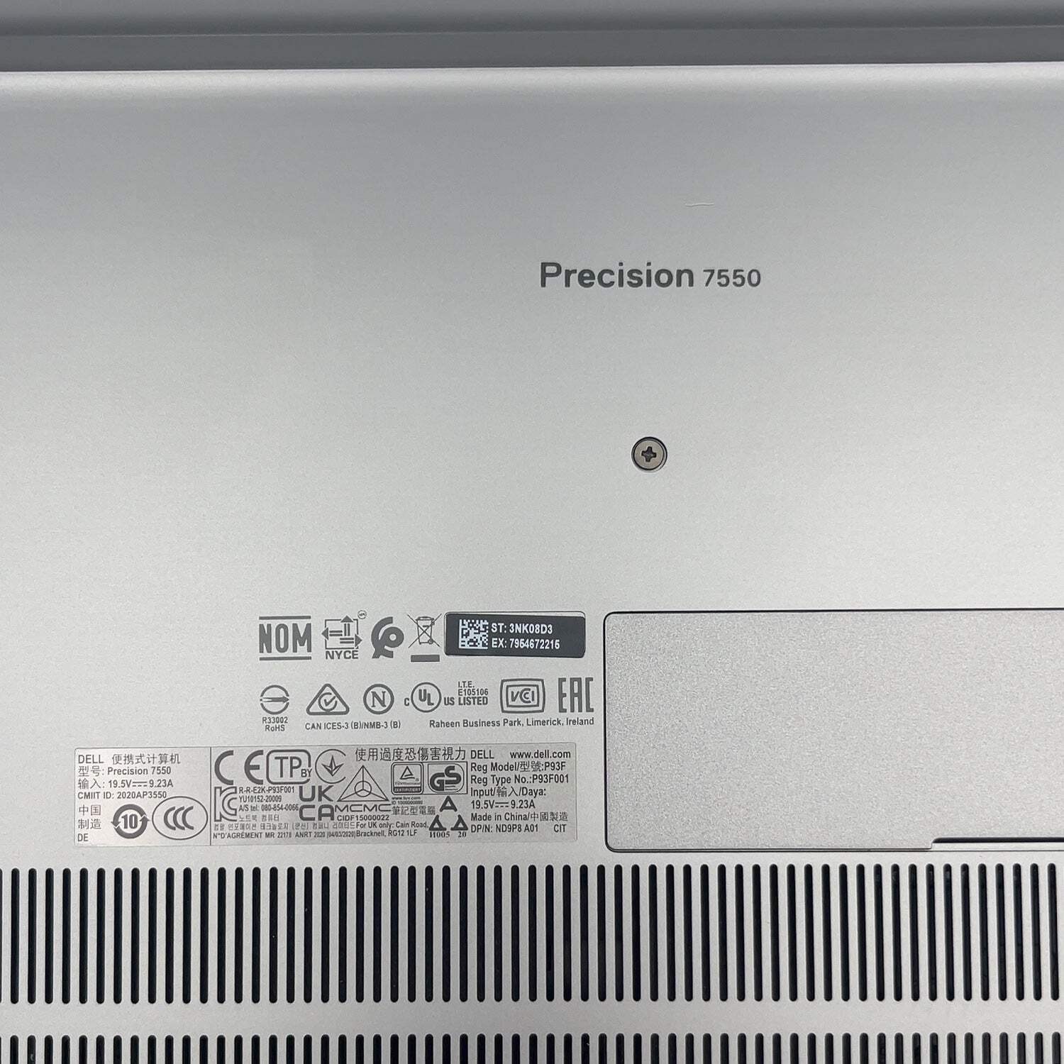 Dell Precision 7550 15.6″ i7-10750H 2.6GHz 16GB RAM 1TB SSD Quadro T2000