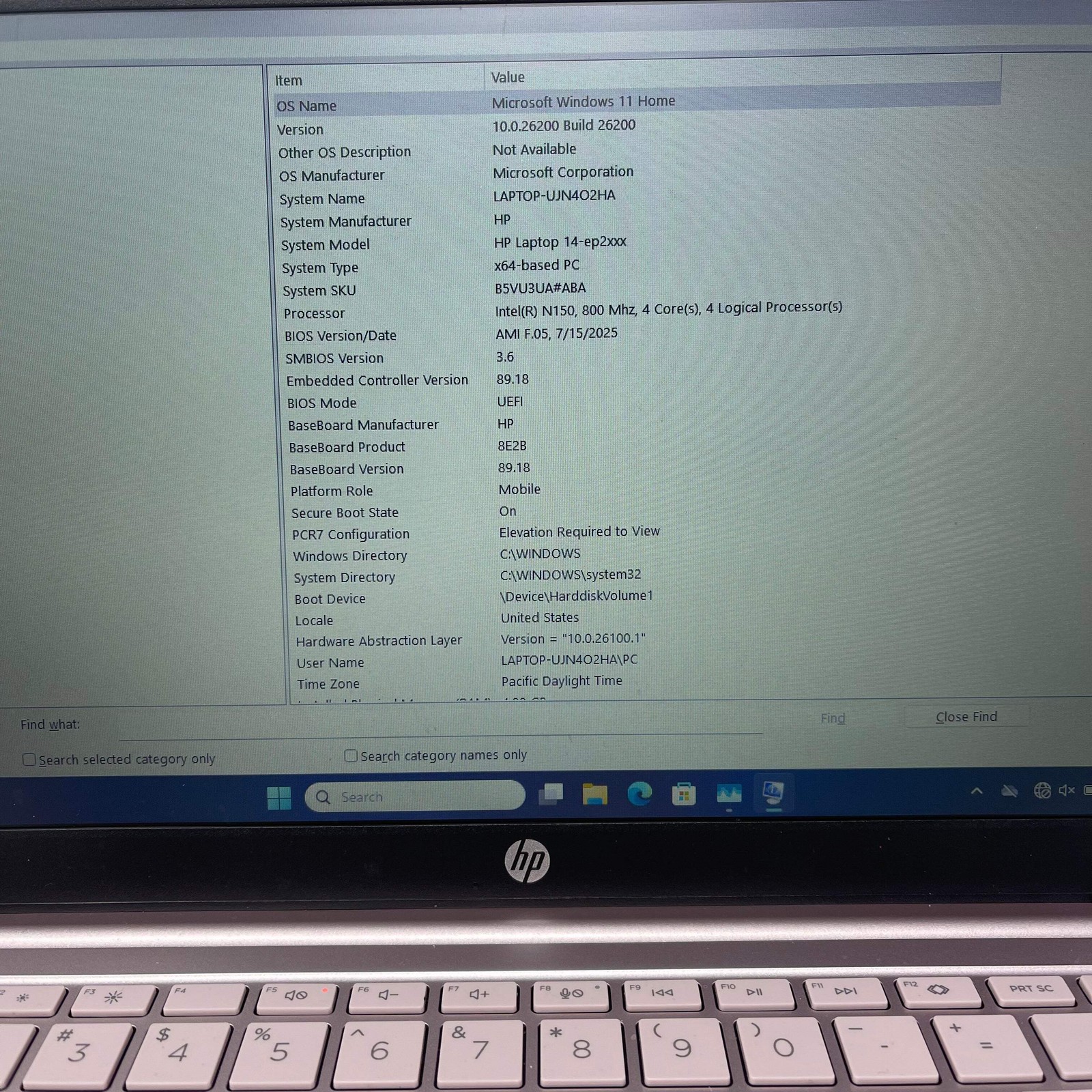 HP 14-ep2011wm B5VU3UA 14″ N150 0.8MHz 4GB RAM 128GB SSD