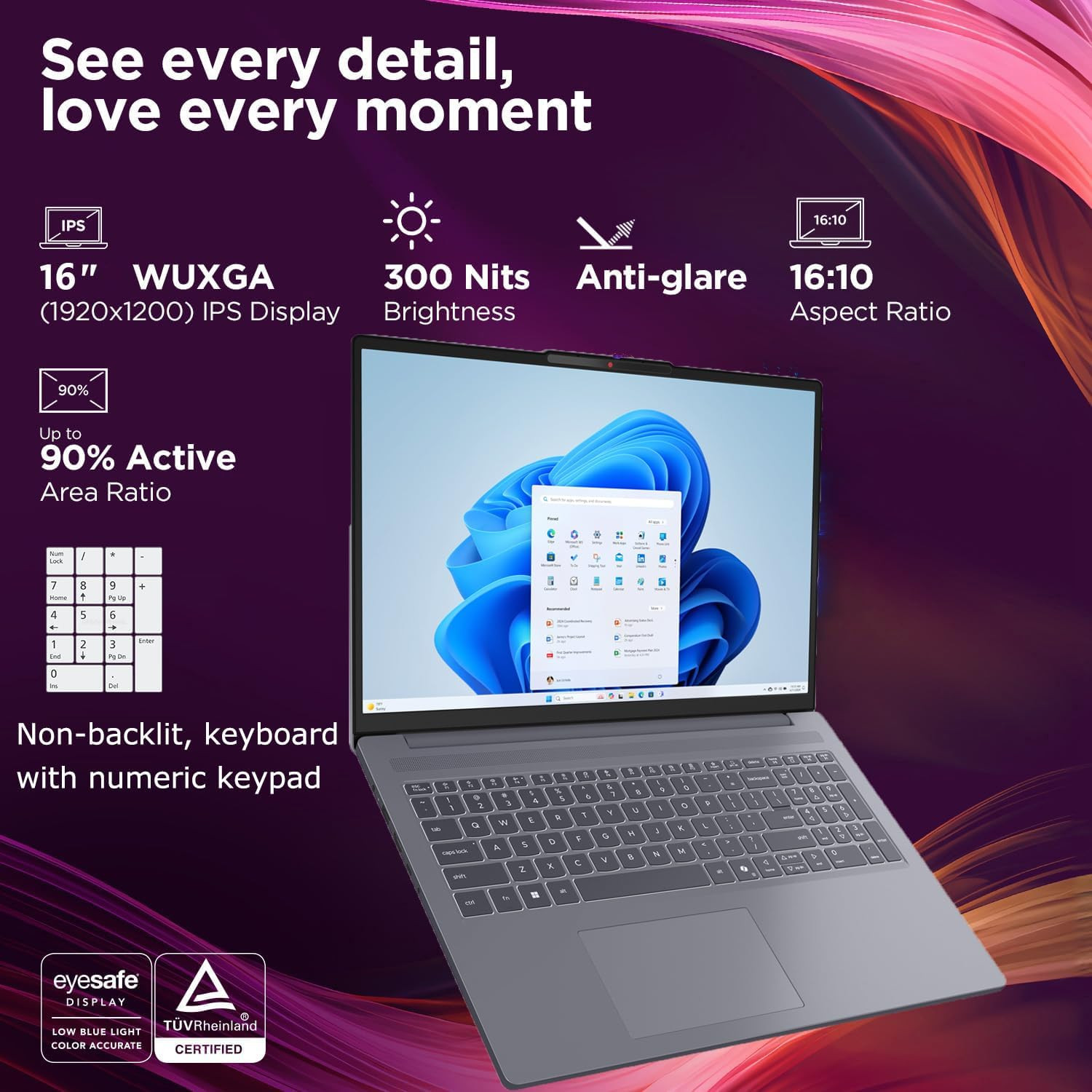 Laptop Computer, Ideapad Slim 3 2026, 15.3″ FHD Anti-Glare Display, Intel Core I