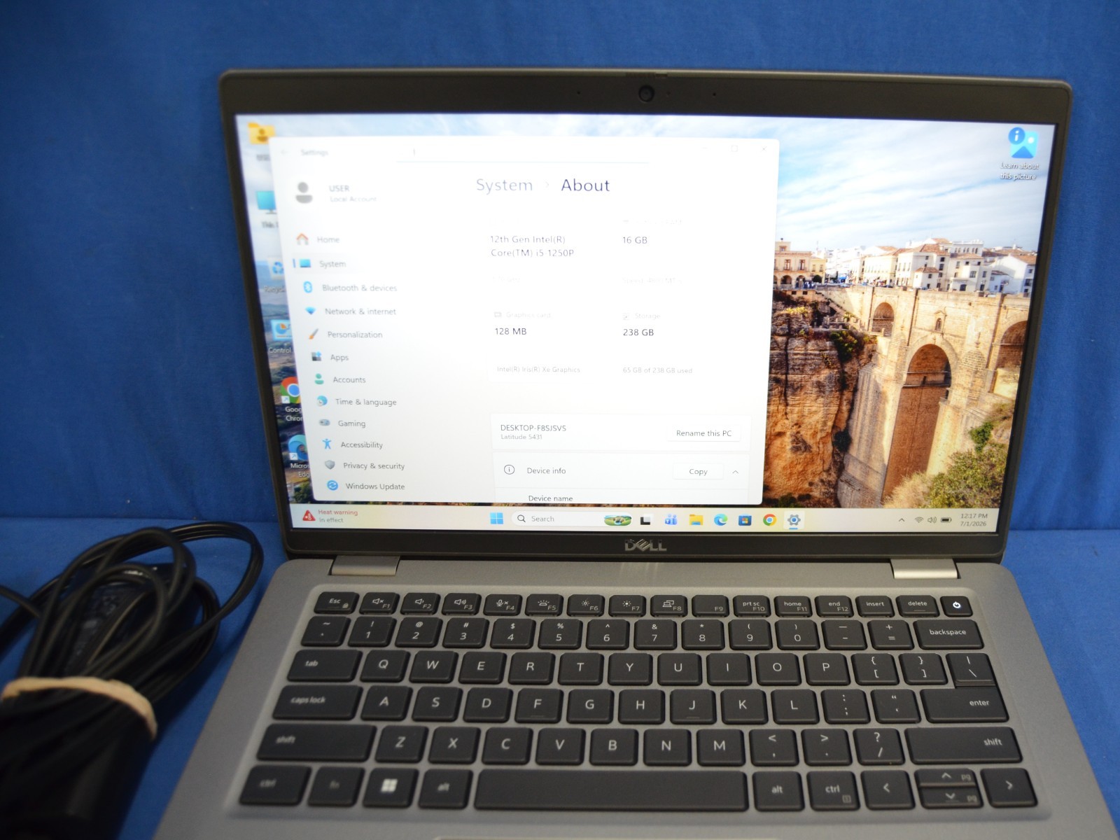 Dell Latitude 5431 i5-1250P 16GB 238 GB
