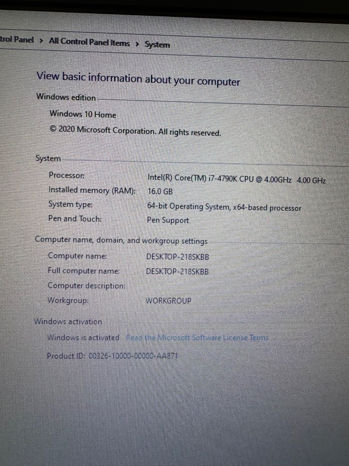 ORIGIN MODEL EON15-X 16.0 GB RAM, Intel Core i7-4790K CPU 4.00GHzGeForce GTX 980