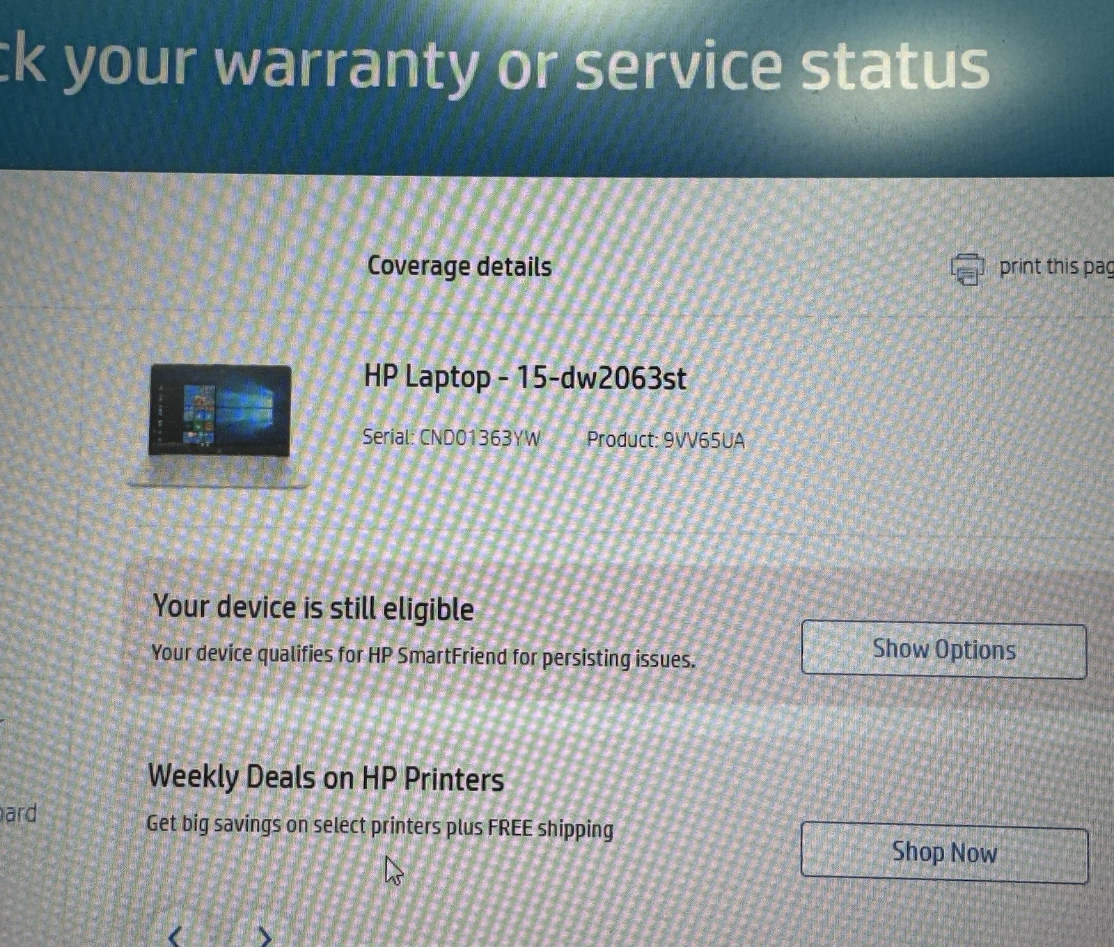 HP Intel Core i3 10th Gen (AX201NGW) laptop “AS IS” (Parts/Repair-Only)