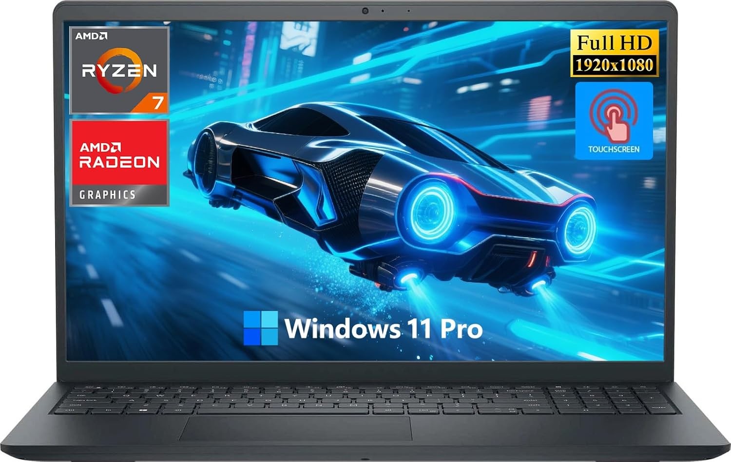 Dell Inspiron 15.6″ FHD Touch Laptop AMD Ryzen 7 7730U 16GB RAM 1TB SSD W11 Pro