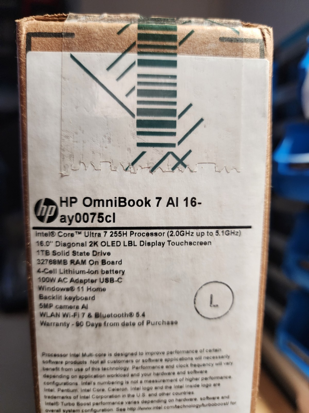 HP OmniBook 7 16-ay0075cl 16″ OLED 2K Touch Intel Ultra 7 32G 1TB W11H B94P0UA