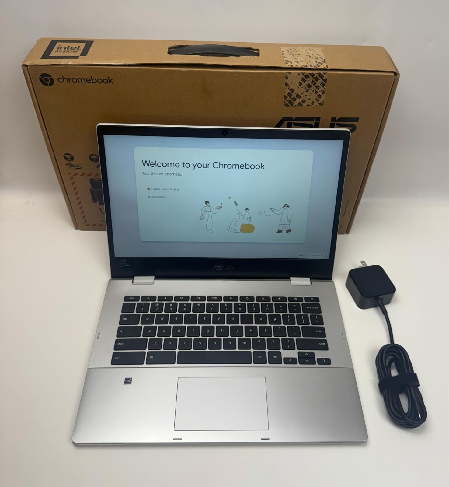 Asus Chromebook CX1 14″ Celeron N3350 4GB 64GB eMMC Chrome OS CX1400CNA-DS44