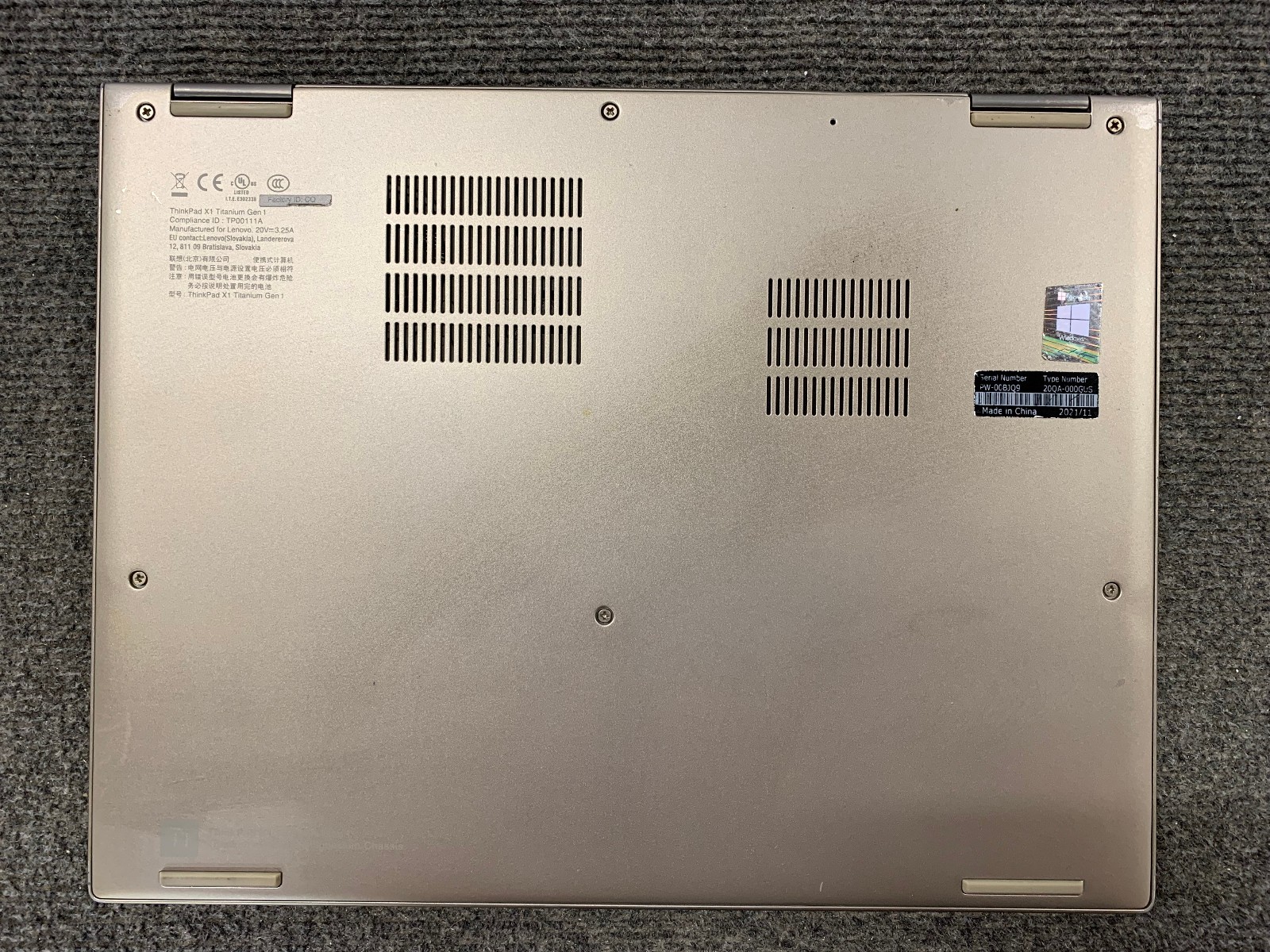 Lenovo ThinkPad X1T Gen 1 14″ 2-in-1 i7-1160G7 16GB RAM 1TB NVMe Remote Managed