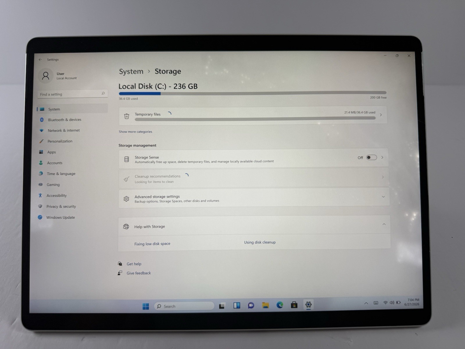 Microsoft Surface Pro 8 (1982) i5-1145G7 – 16GB RAM – 256GB 120Hz – Win 11 Pro