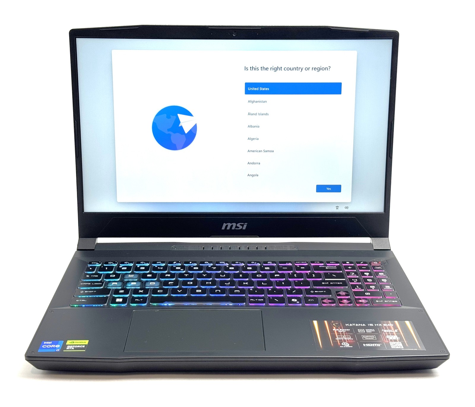 MSI Katana 15 HX B14WEK-001 – FHD – i7-14650HX – 16GB RAM – RTX 5050 – 512GB SSD