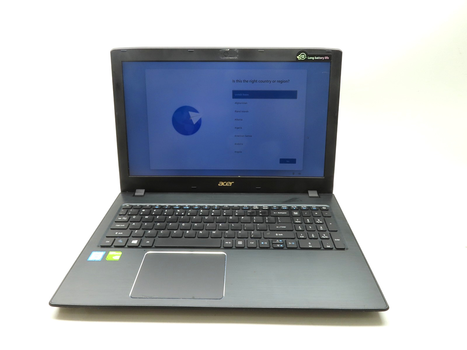 Acer Aspire E5 E5-576G 15.6″ i7-8550U 1.8GHz 16GB RAM 256GB SSD GeForce MX150