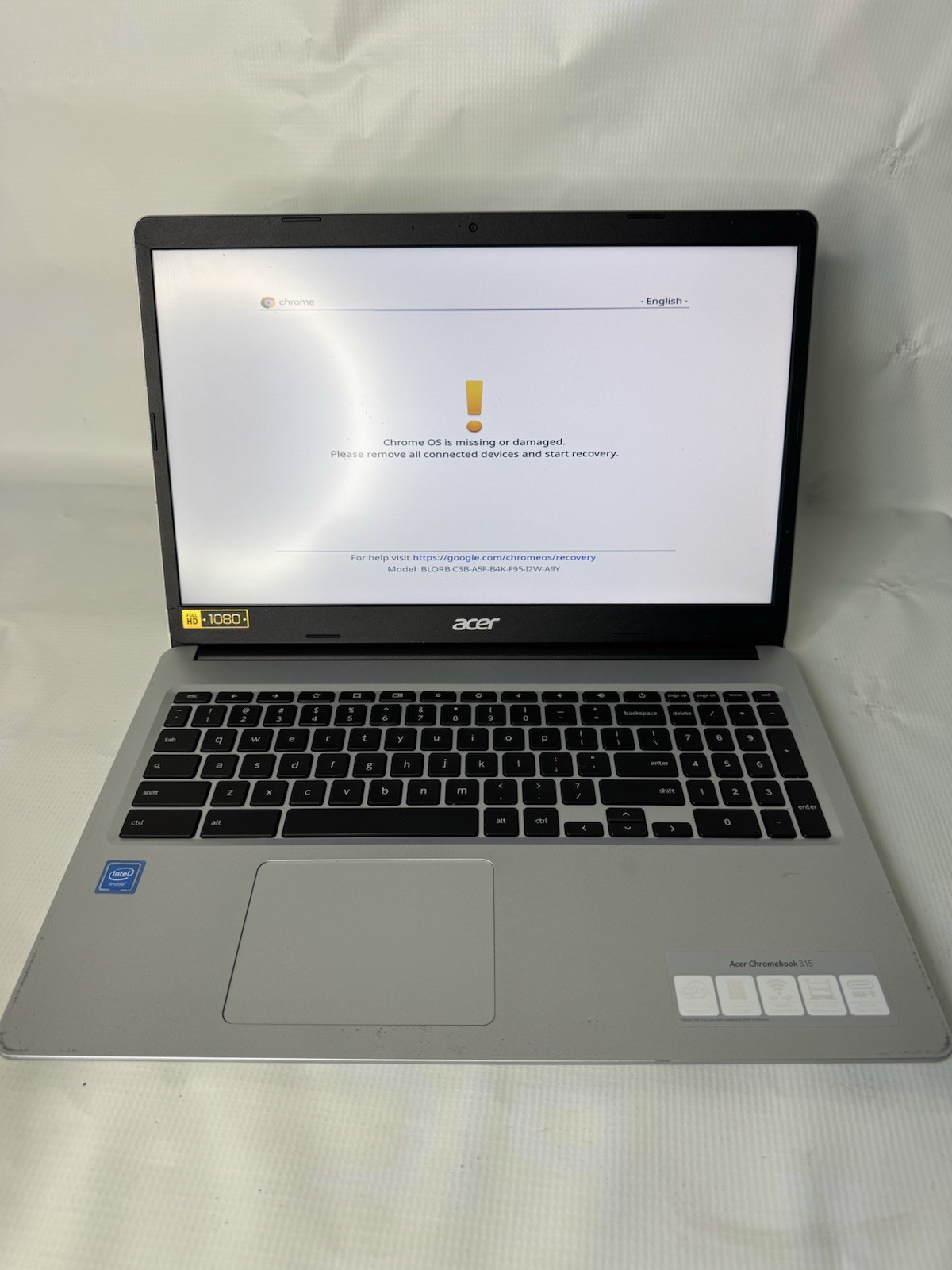 Acer Chromebook 315 CB315-3H-C2C3 Untested