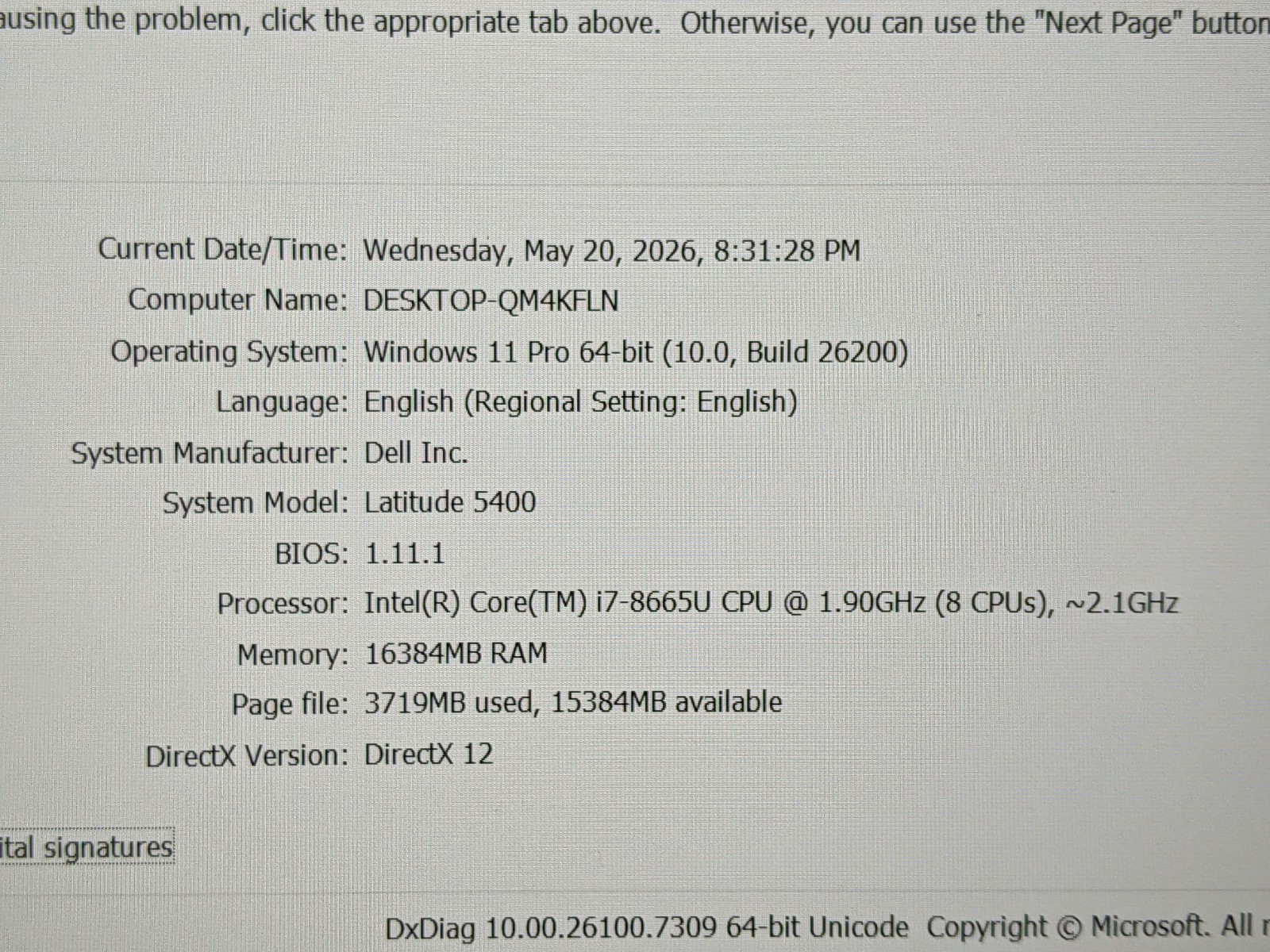 Dell Latitude 5400 14″ FHD Intel i7-8th Gen 1.9GHz 16GB 256GB SSD W11P +Charger