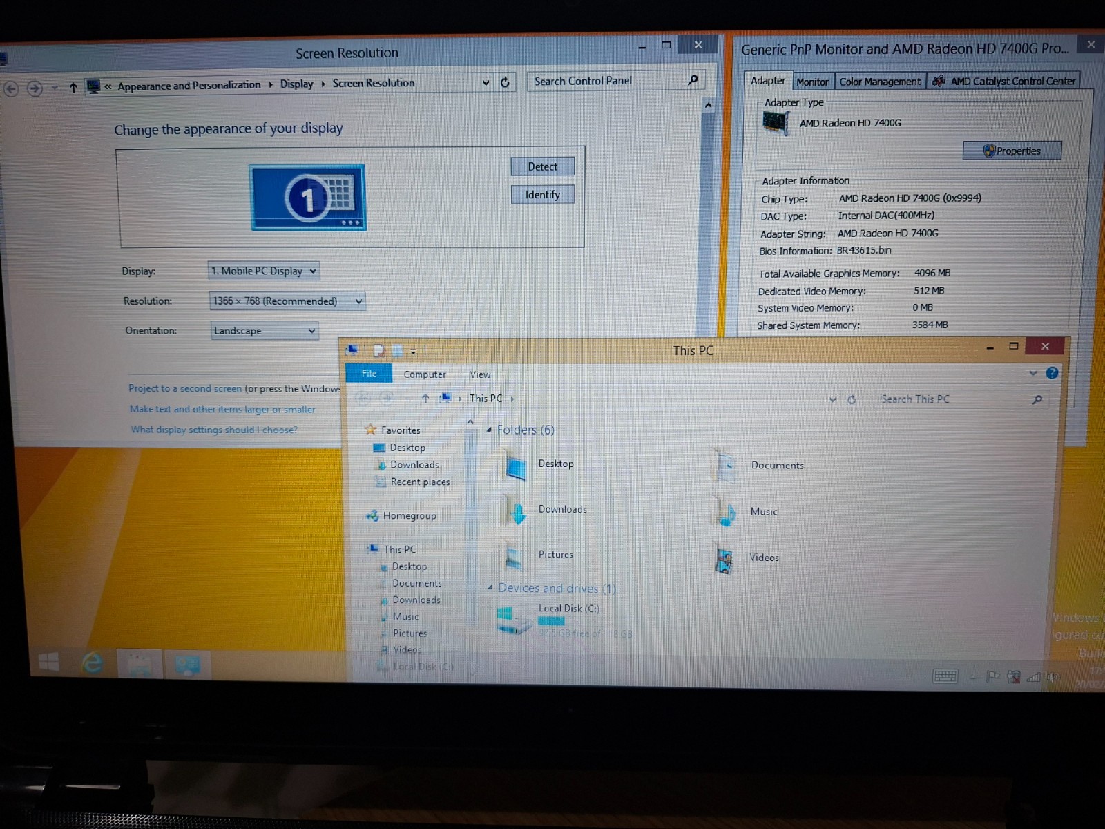 Hp Pavilion Touchsmart 15 b-130sa Laptop 15.6″ 8GB 128GB Windows 8.1 64 BIT HDMI