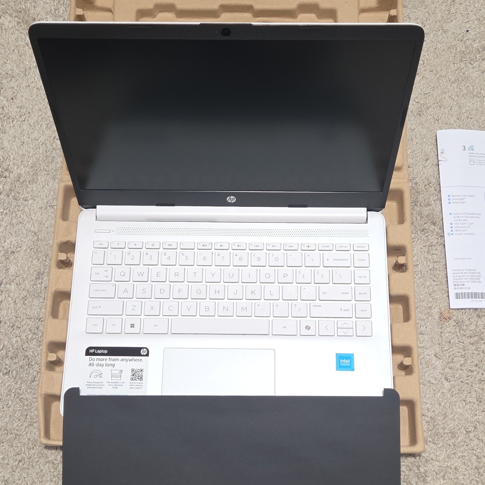 HP Laptop 14-dq3000dx 14″ Intel Celeron N4500 4GB 64GB eMMC Win11 S Open For Pic