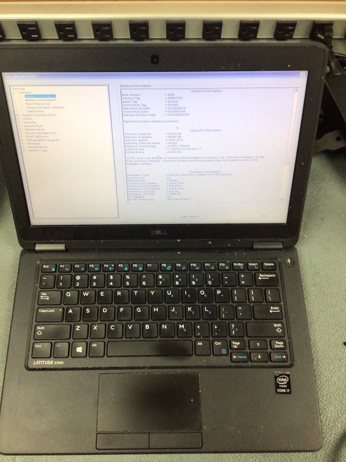 Lot 4x Dell Latitude E7240/E7250 | i7-4th/5th | 8gb Ram | No Drives/OS