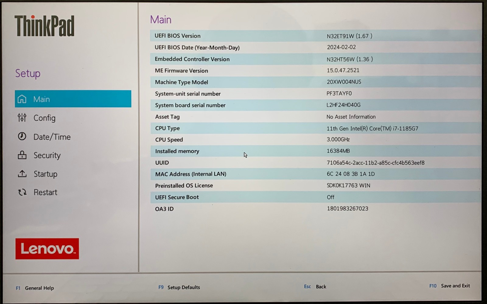 Lenovo ThinkPad X1 Carbon Gen 9 14″ i7-1185G7 16GB, 512GB NVMe, Remote Managed