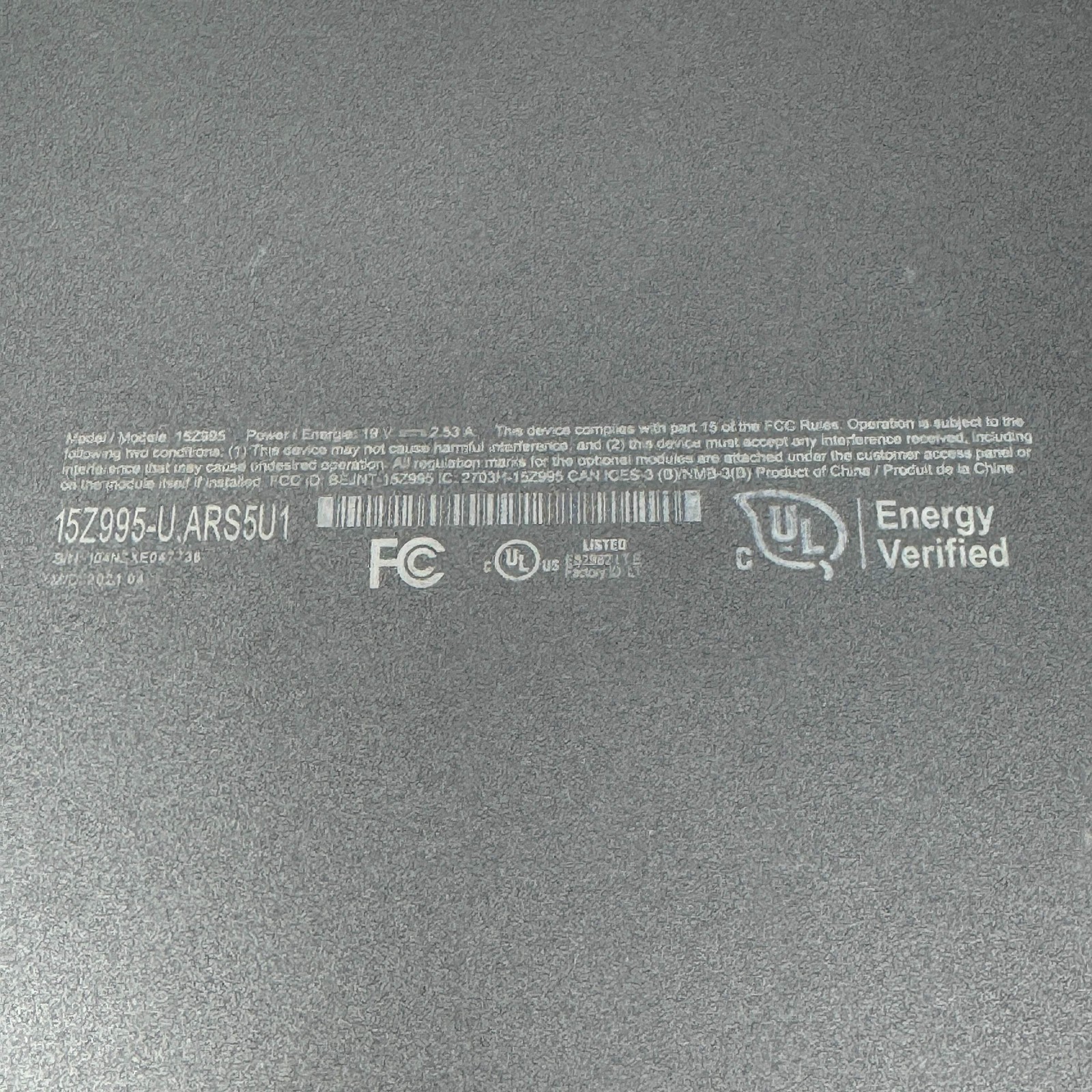 LG Gram 15Z995 15.6″ i5-10210U 1.6GHz 8GB RAM 256GB SSD