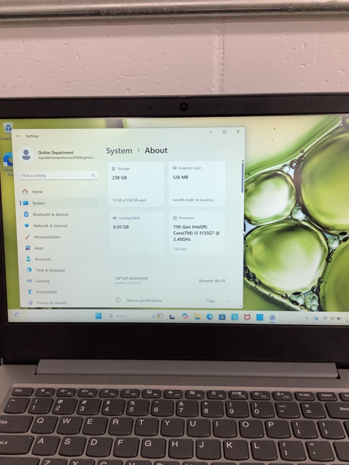 Lenovo IdeaPad 3 15ITL6 15.6″ 8GB 256GB, Silver