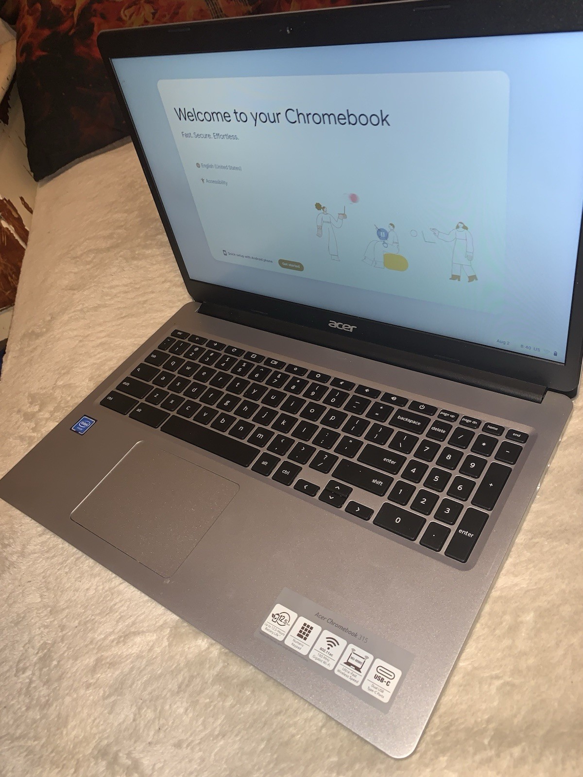 Acer Chromebook 315 Intel W/Charger