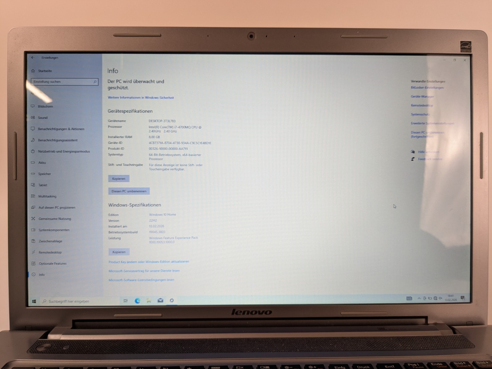 Lenovo IdeaPad Z710 17″ i7-4700MQ 8GB RAM 240GB SSD + NVIDIA GeForce