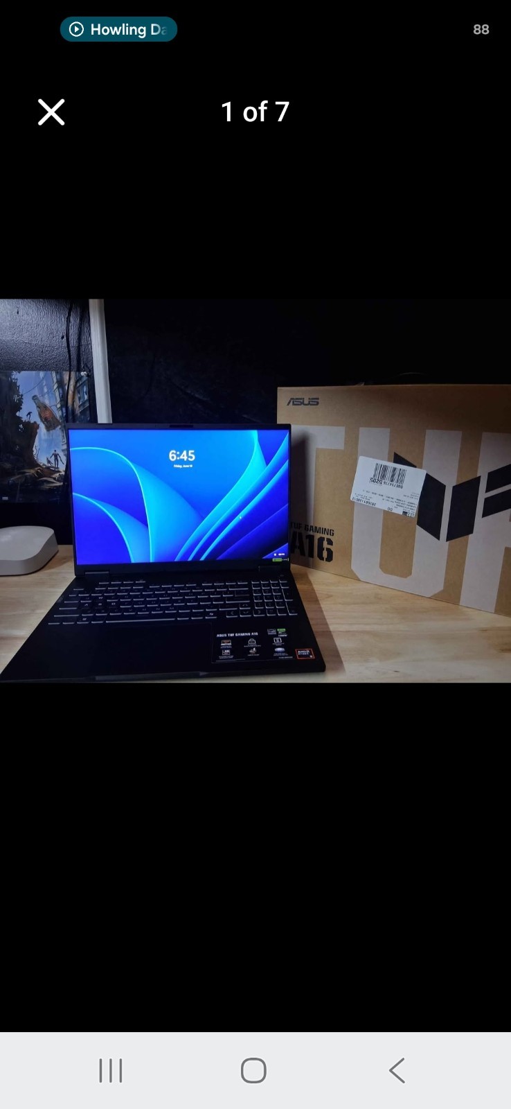 ASUS TUF Gaming A16 16in 165Hz Ryzen 9 270 32GB 1TB RTX 5070 Gray
