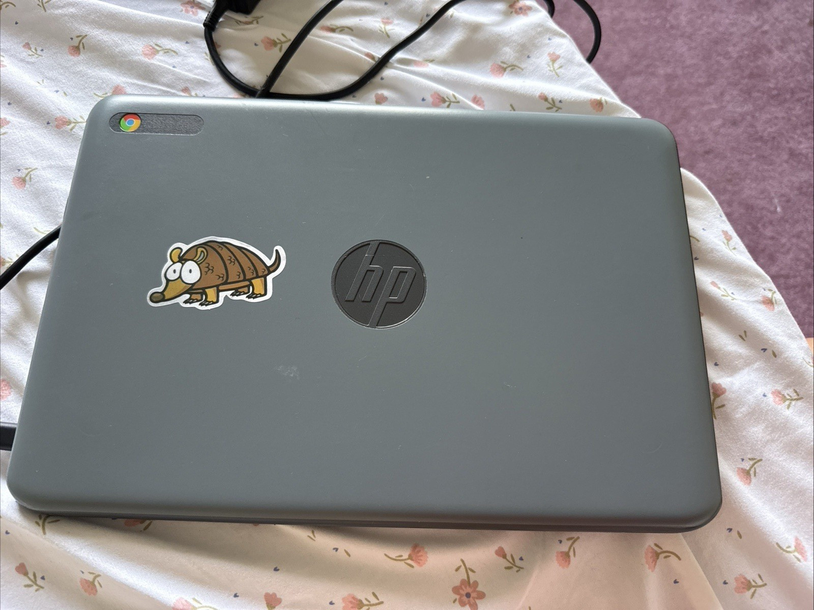 HP Chromebook 11.6in Intel Celeron Gray/Black Chrome OS Webcam w/Charger