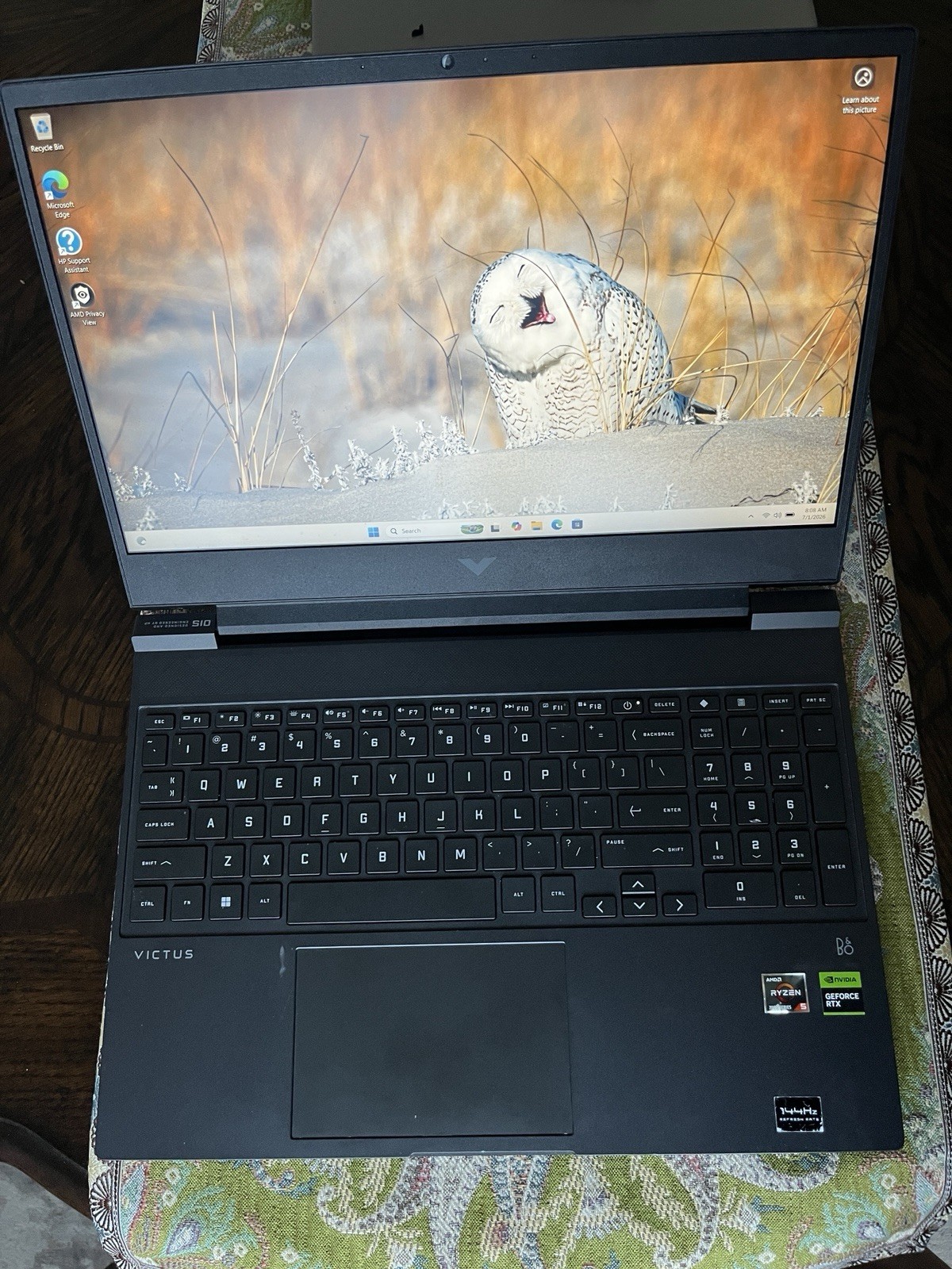HP Victus 15.6″ (1T SSD, AMD Ryzen 5 7000 Series, 4.55 GHz, 16G) Gaming…