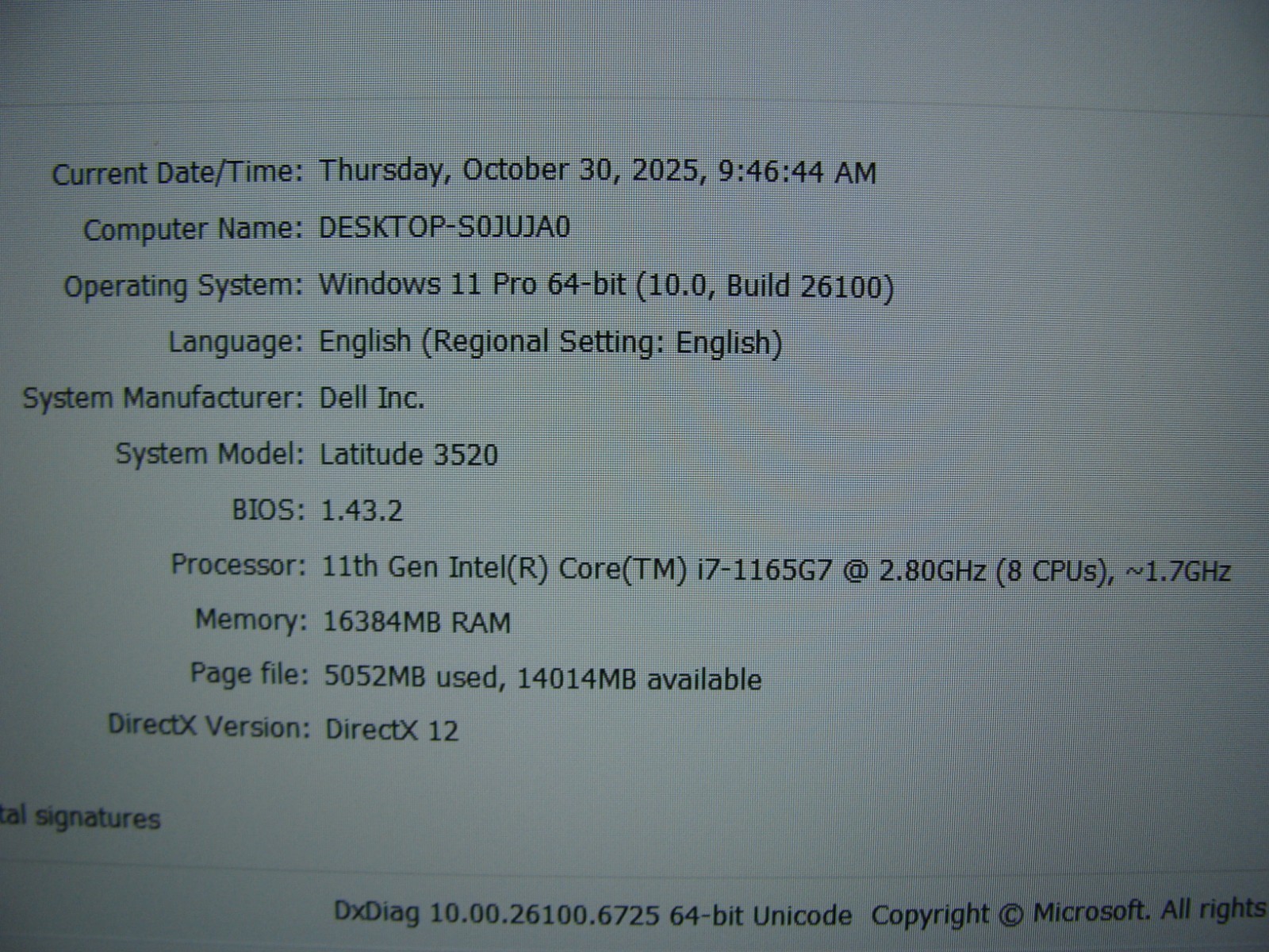 Dell Latitude 3520 15.6″FHD core i7-1165G7 2.8GHz 16GB 512GB Win 11Pro +Charger