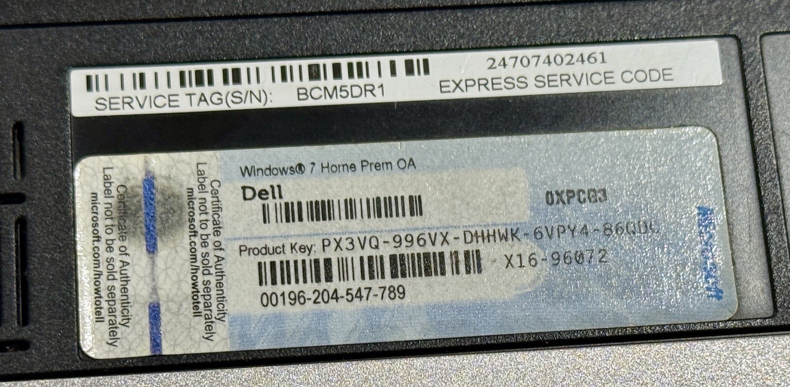 Dell Vostro V131 Core i3-2330M 2.2GHz 8GB RAM 250GB HDD
