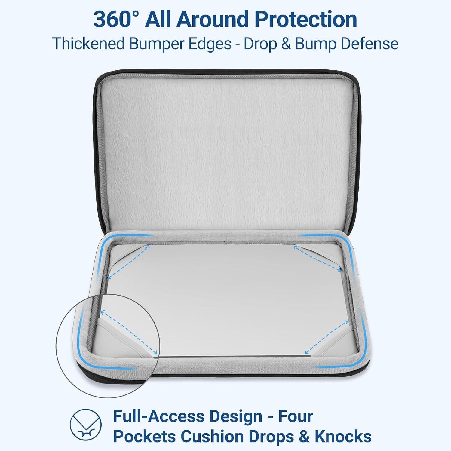 360 Protective Laptop Case 13.3 inch, MacBook Neo/Air 13.6/Pro 13/Pro 14 Sleeve