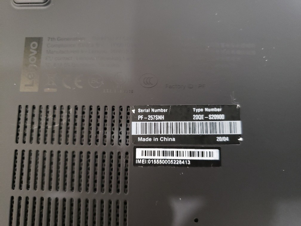 LENOVO THINKPAD X1 CARBON GEN 7 INTEL CORE i7-8665U 512GB SSD 16GB RAM WIN11H