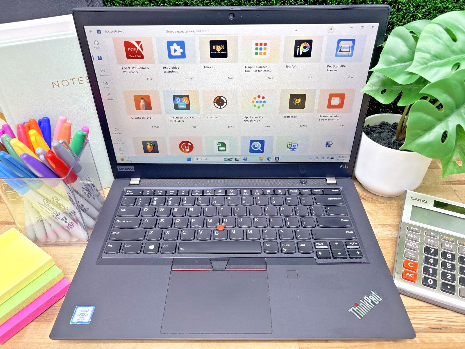 Lenovo ThinkPad P43s Intel i7-8th Gen 1.90GHz 16GB RAM 256GB SSD Windows 11 Pro*