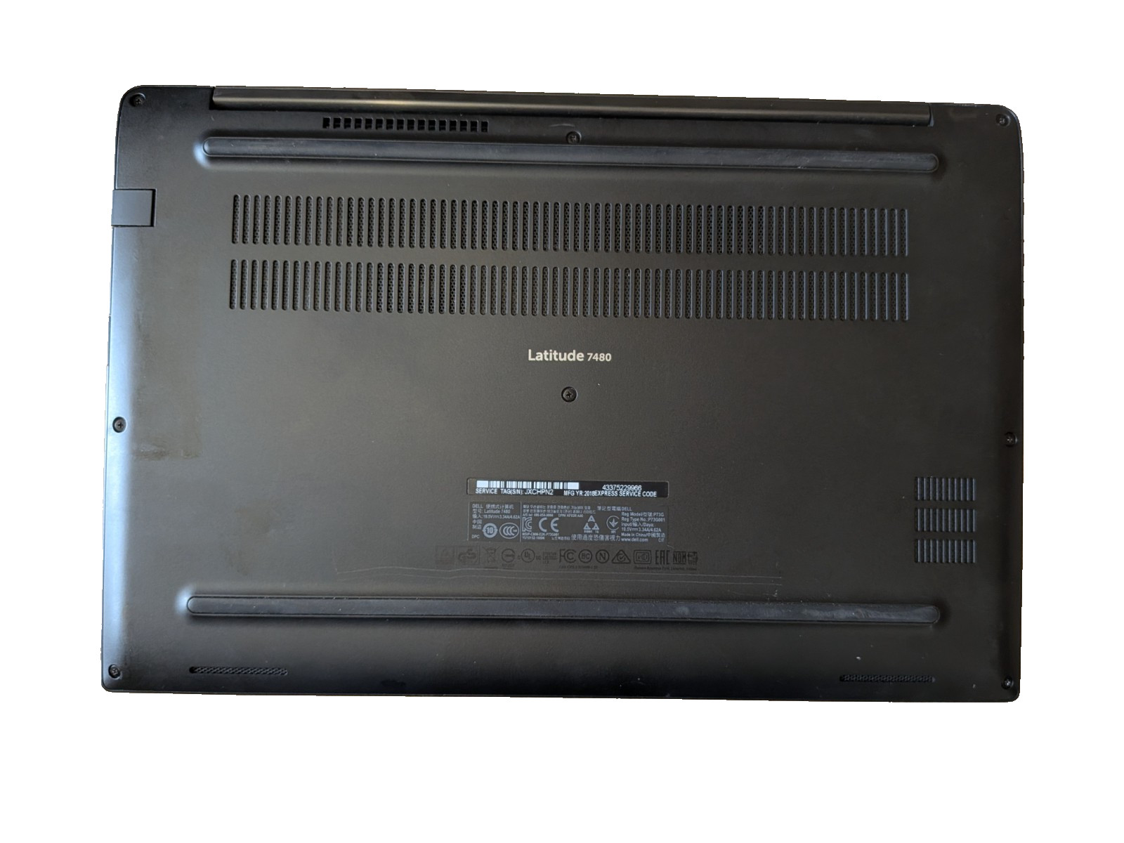 Dell Latitude 7480-i5-7300u 3.50GHz, 180GB M.2, 8GB RAM, NO BATTERY NO OS
