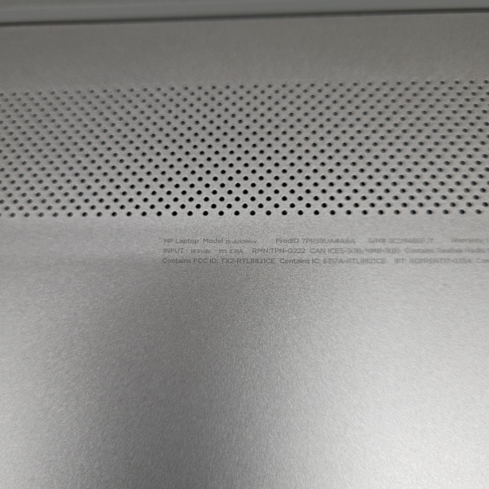 HP Pavilion 15-dy1086nr Intel i5-1035G1 @1.00GHz 4GB RAM 120 GB SSD Windows 11