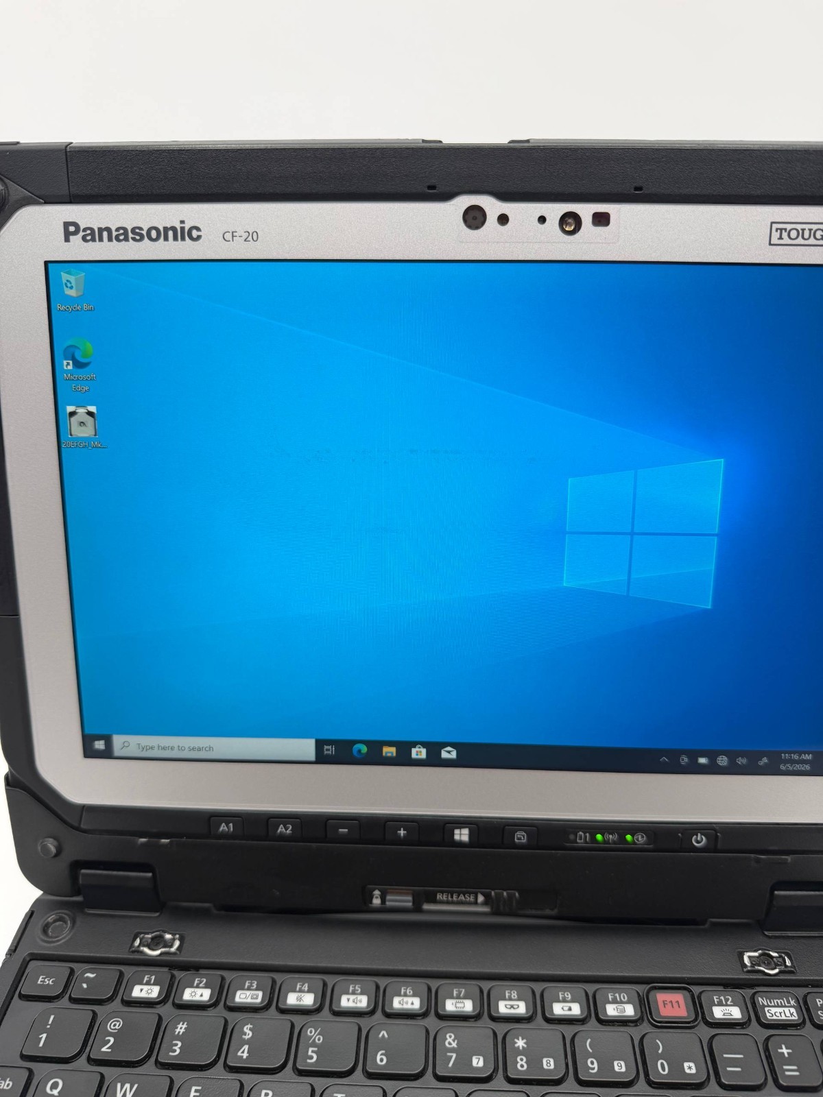 Panasonic Toughbook CF-20 MK2 i5-7y57 8GB 256GB Barcode Win10pro 2 batteries