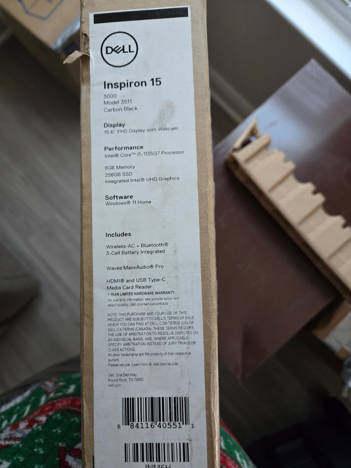 Dell Inspiron 15 3000 15.6″ (128GB SSD, Intel Core i3-1115G4 4.1GHz, 4GB RAM)…