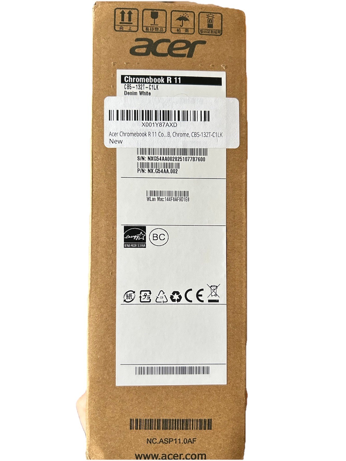 Acer Chromebook R 11 CB5-132T-C1LK 11.6″ Intel N3150 4GB 32GB eMMC Denim White