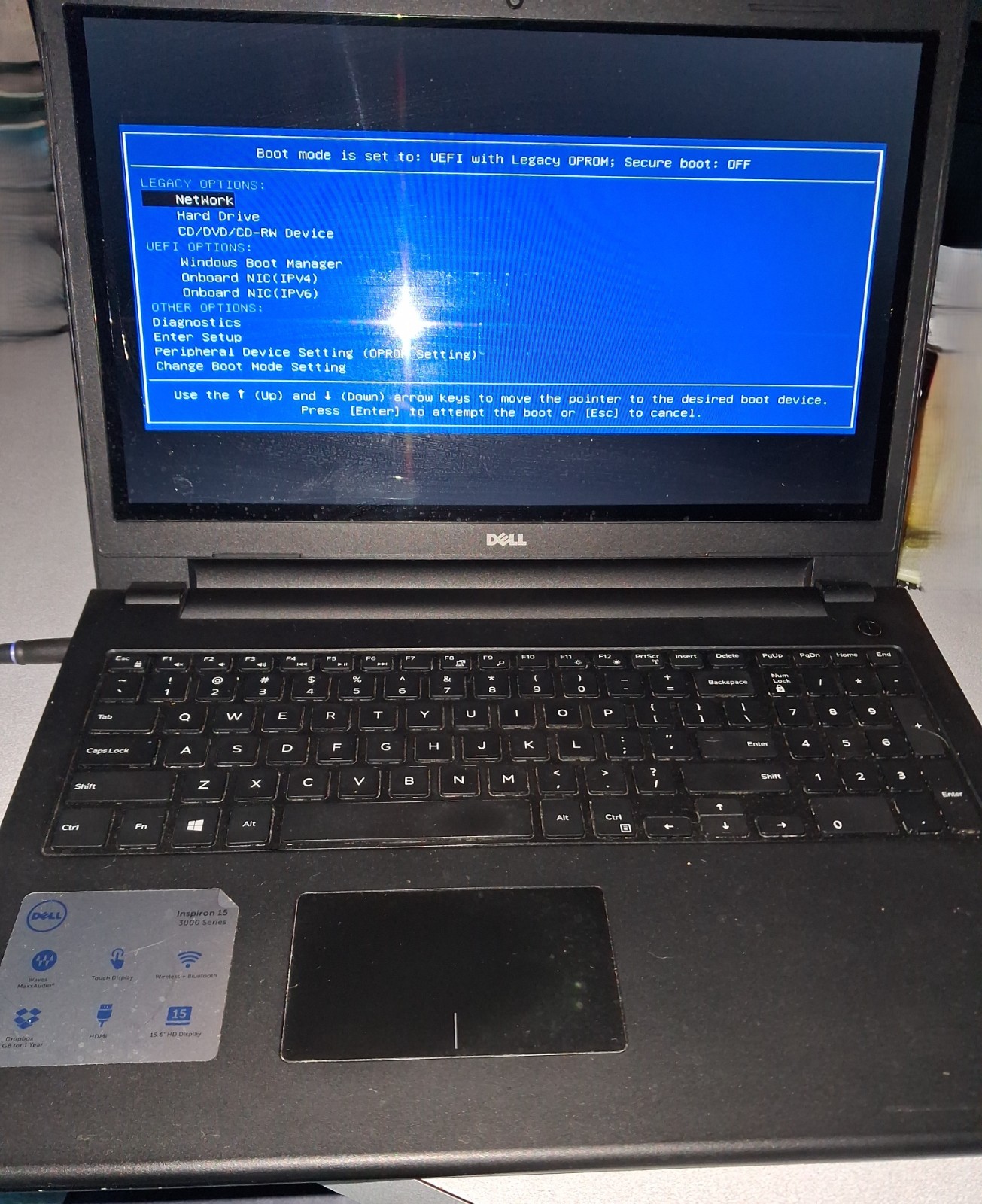 Complete Dell Inspiron 15 3542-Intel Core i5-4210U@1.7GHz, 8GB, 1TB HD-BadScreen