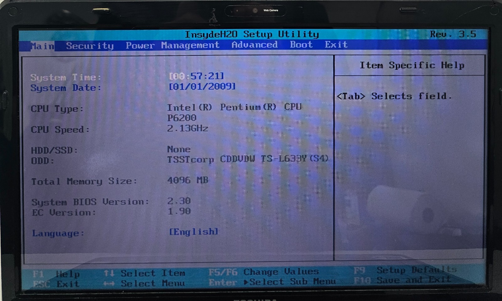 Toshiba Satellite L655-S5150 Laptop Intel Pentium P6200 4GB NO HD/OS (FL)