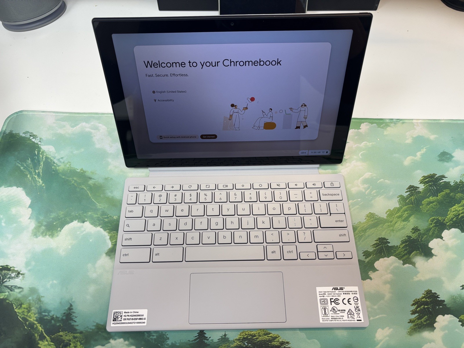 ASUS Chromebook Detachable CM3001 10.5” 8GB RAM 128GB ChromeOS Keyboard Included