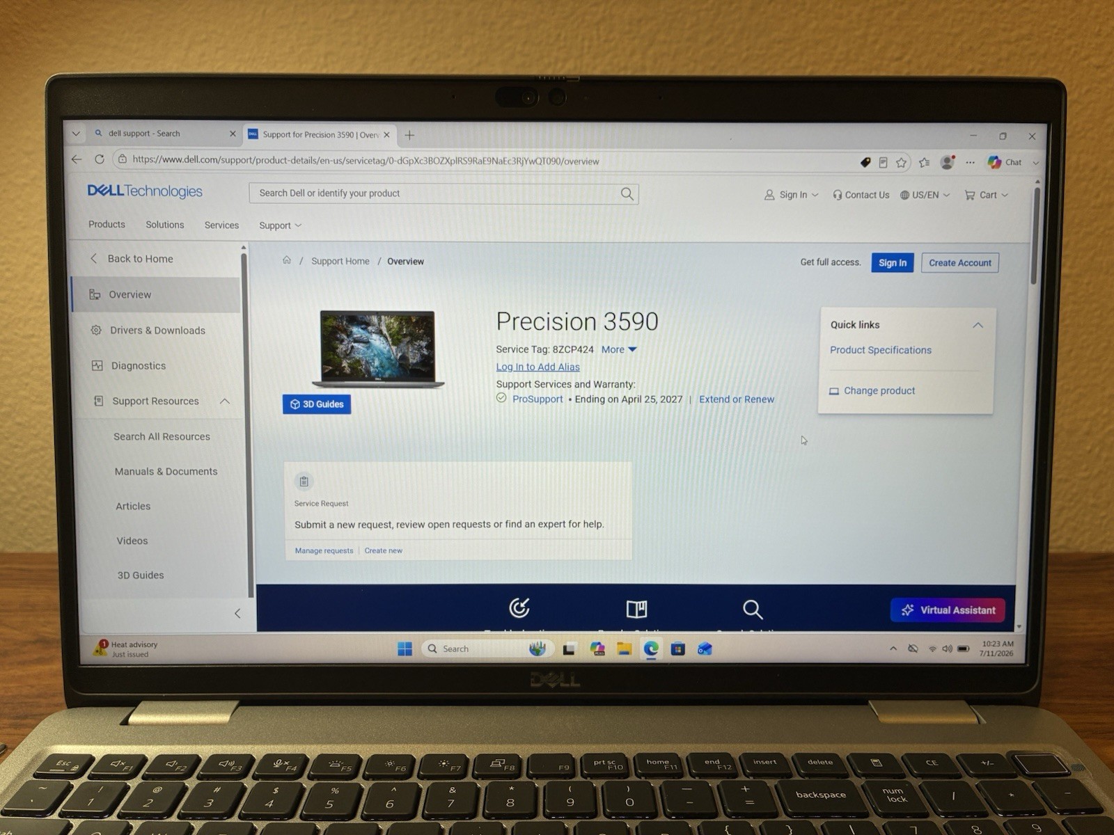 Dell Precision 3590 Ultra 5 8GB DDR5 256GB SSD Win 11 15.6” FHD WIN 11 Warranty!