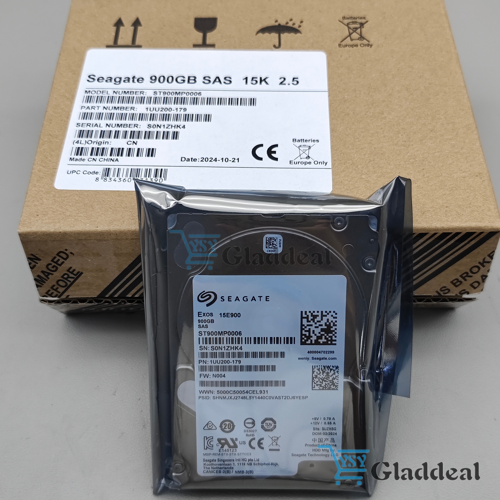 New In Box Seagate 900GB 2.5" Hard Drive ST900MP0006 15K SAS Internal